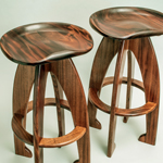Mahogany Stools by Michael Childs