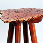 Red Gum and Walnut Pedestal By Michael Childs