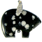 Snowflake Obsidian Bears from M3 Collections