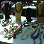 Stones glass and bones booth