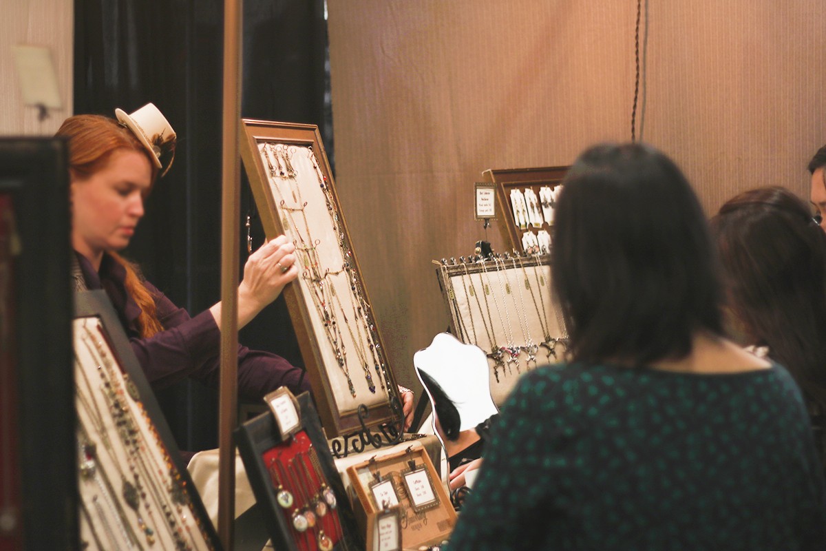 Shopping at Pasadena Arts and Crafts